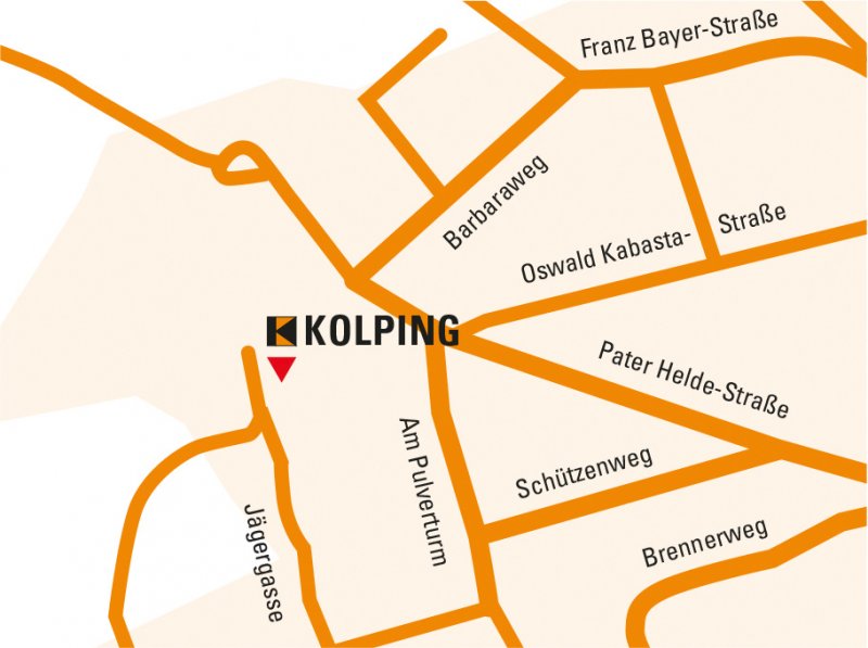Lageplan Kolpinghaus Mistelbach